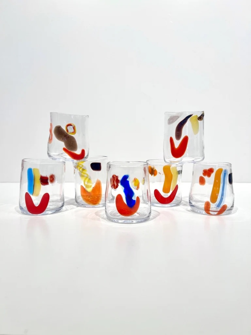 Set of 2 Face Vessel Glasses